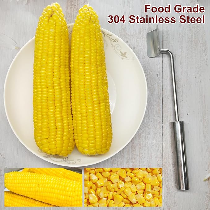 corn peeler, corn on the cob remover, quick and safe, suitable for restaurant chefs, home kitchens, outdoor dining enthusiasts (2 Pcs)