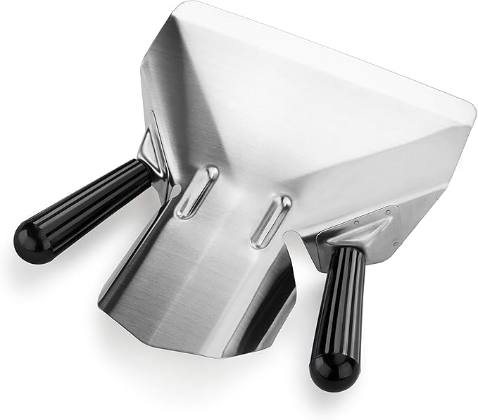 New Star Foodservice 37784 Stainless Steel Commercial French Fry Bagger with Dual Handle