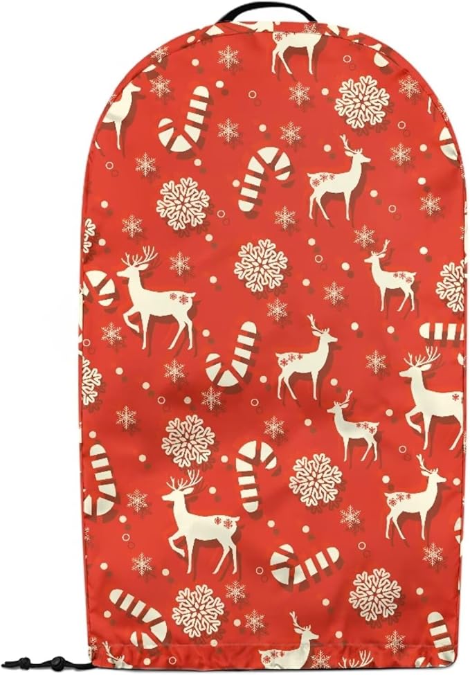 Christmas Reindeer Blender Dust Cover Pink Food Processor Cover Coffee Machine Appliance Covers for Kitchen Counter Blender Covers for Kitchen Machine