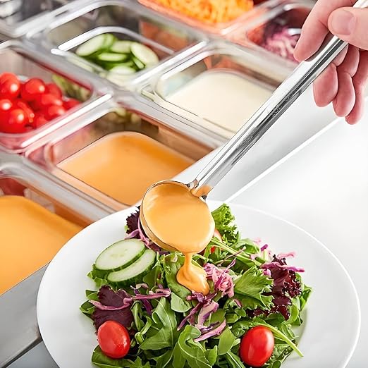 OCS Parts Pro Series Stainless Steel Culinary Ladle | 1-Ounce | One-Piece Dishwasher Safe Home, Restaurant, Buffet and Catering Serving Ladle for Sauces, Soup, Gravy, and Salad Dressing