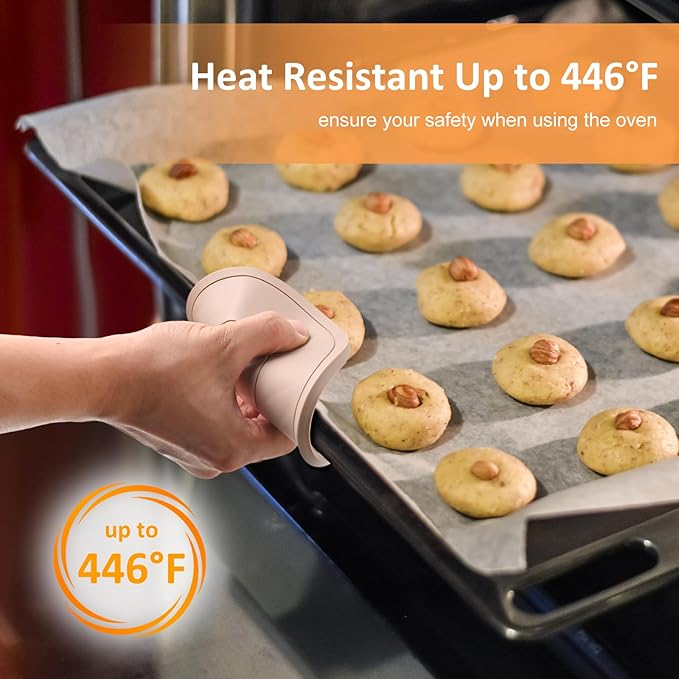 Silicone Trivet Mats 6 Heat Resistant Pot Holders for Hot Pots and Pans Silicone Mats for Kitchen Countertops, Table (Brown)