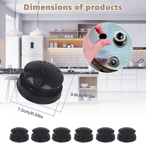 09915 Pressure Cooker Overpressure Plug (6-Pack) - Compatible with Presto Pressure Cooker Replacement Parts