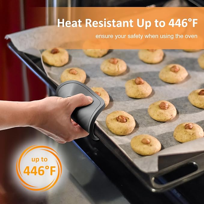 Trivets for Hot Dishes 6 Pack Kitchen Heat Resistant Pot Holders Non Slip Multipurpose Kitchen Accessories Silicone Mat Hot Pads (Gray)