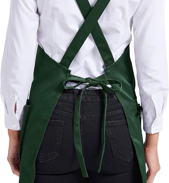 Nanxson Adjustable Women Bib Apron Multi Function Professional Salon Stylist Work Apron with Tool Pockets CF3010