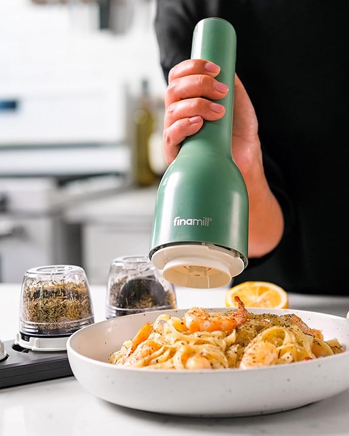 FinaMill Dried Herbs+ Pod – Single Refillable Spice Pod for Dried Herbs & Larger Spices, Adjustable Ceramic Grinder, Compatible with All FinaMill Spice Grinders