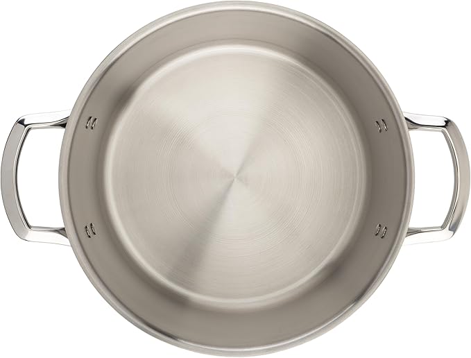 WINCO Tri-Ply Stock Pot, 12-quart, Silver