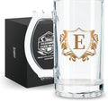 Onebttl Personalized Beer Gifts for Men - 17 oz Heavy Beer Stein Mug with Handle for Boss as Birthday Christmas Gift - E