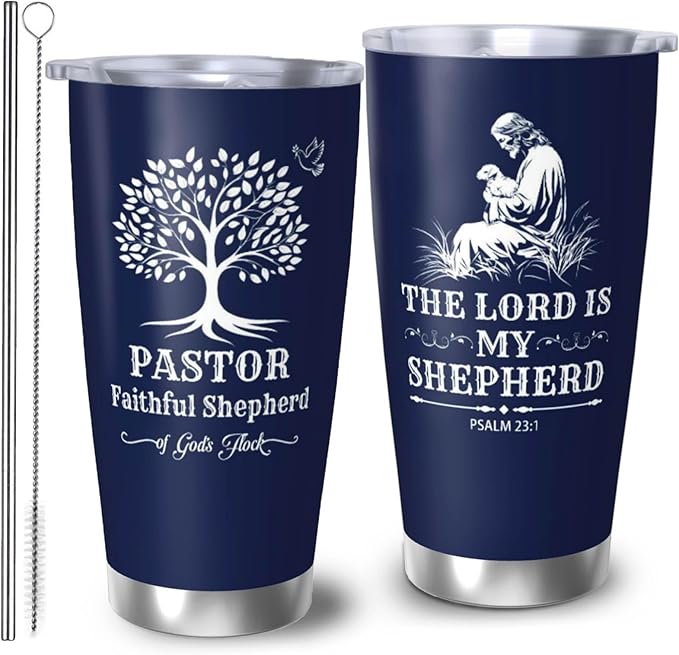 Pastor Gifts for Men, Religious Coffee Mugs, Pastors Christian Tumbler,20oz Coffee Tumbler, Pastor Appreciation Travel Mug