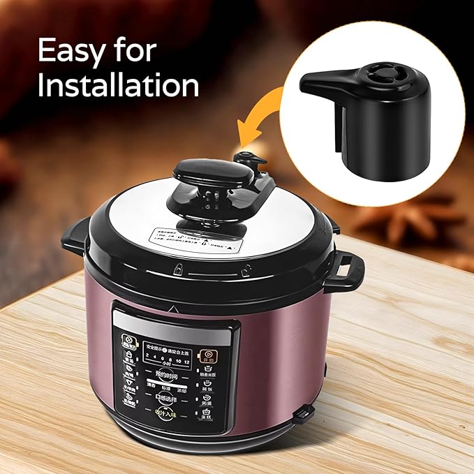 Pressure Cooker Steam Release Valve Replacement Kit - With Float Valve and Silicone Anti-Block Cover for Instant Pot 3/5/6/8 Qt Models