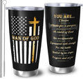 Man of God Gifts for Men, Religious Coffee Mugs, Christian Travel Mug, 20oz Coffee Tumbler, Religious Coffee Mugs