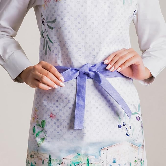 Maison d' Hermine 100% Cotton Apron for women with Pocket Kitchen Chef Apron for Men Cooking Gardening Server Waitress