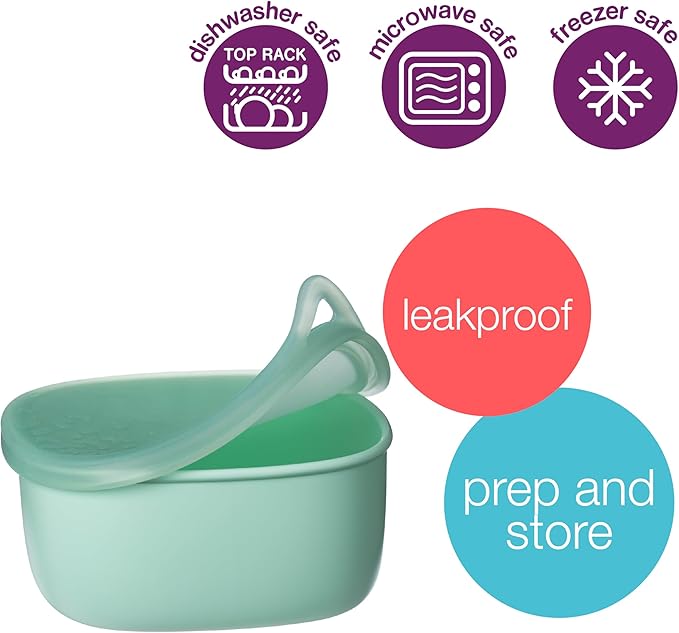 b.box Lunch Tub, Storage for Bento Box & Lunch Box, Ideal for Separating & Containing Foods, Dishwasher, Microwave and Freezer safe - Prepare and Store In Advance (Forest)