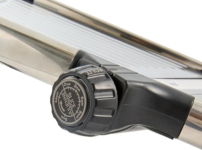 Restaurantware Stainless Steel Adjustable Mandoline Slicer - German Standard Vegetable Slicer with Blade Guard, Cut-Resistant Gloves, Cleaning Brush - Food Slicer for Potato, Onions, Cucumbers, Tomato