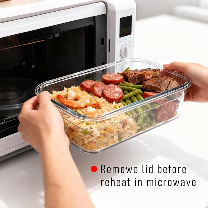 Tritan Plastic Food Storage Containers, Airtight Tritan Plastic Locking for Fridge Freezer, Meal Prep, Deli Meat, Snacks, 8 Containers with Lids, 16 pieces, Clear