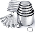 TILUCK Stainless Steel Measuring Cups & Spoons Set, Cups and Spoons,Kitchen Gadgets for Cooking & Baking (12)