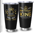 Birthday Gifts Tumblers for Men, Cool Present Men Tumblers, King Tumbler, 20oz Coffee Tumbler, My Man Gift for Him Travel Mug