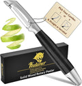 KULUNER 304 Stainless Steel Multi-Function Kitchen Peeler - With Solid Wood Handle, Sharp Durable Blade, Effortlessly Peels Vegetables and Fruits, Essential Kitchen Tool（ Type I）