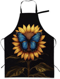 Adjustable Kitchen Apron with Pockets for Women and Men,Soft Chef Apron for Cooking, BBQ, and Grill