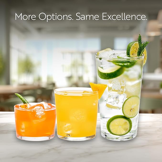 Restaurantware Sumi 19 Ounce Beverage Glasses Set of 12 Large Drinking Glasses - Lead-Free Dishwasher-Safe Glassware Glass Water Glasses Serve Water Juices Or Sodas For Restaurants or Homes