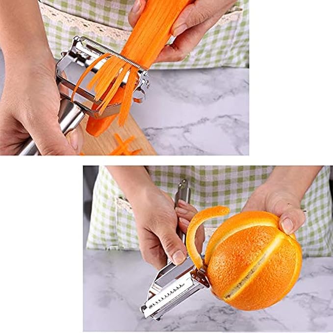 Premium Stainless Steel Vegetable Peeler, julienne peeler,Portable Kitchen Tool with Dual Blade