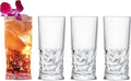 Barski Highball Glass - Drinking Glasses - Set of 4 - Hiball Tumblers - Glass Crystal Tumbler - for Water, Juice, Beer, Mixed Cocktails, Mojito Glass, Tom Collins Bar Glassware, 11 oz, Made in Europe