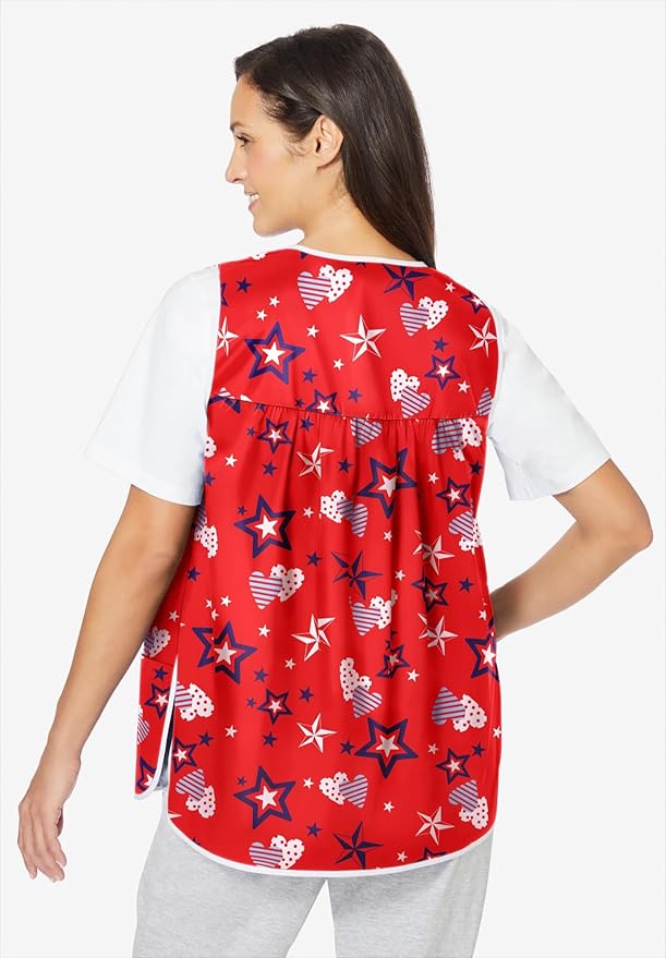 Only Necessities Plus Size Snap-Front Apron