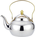 SANQIAHOME 1.6 Quart Stainless Steel Teapot With Infuser,Tea Kettle For Stove Top Minimalist Style