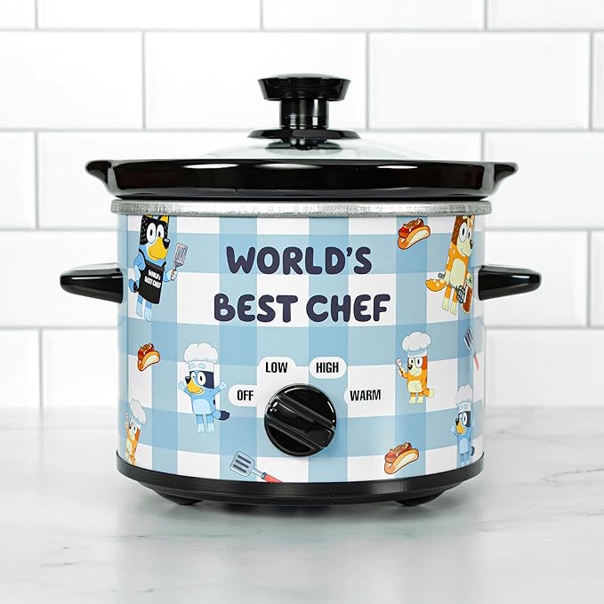 Uncanny Brands Bluey 2qt Slow Cooker - Small Kitchen Appliance