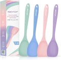 NEXTOP Silicone Spatula Set of 4 – Multipurpose Seamless Silicone Spoon Spatula for Mixing and Cooking – MultiColour Heat Resistant Flexible Kitchen Utensils for Blending, Stirring, and Baking