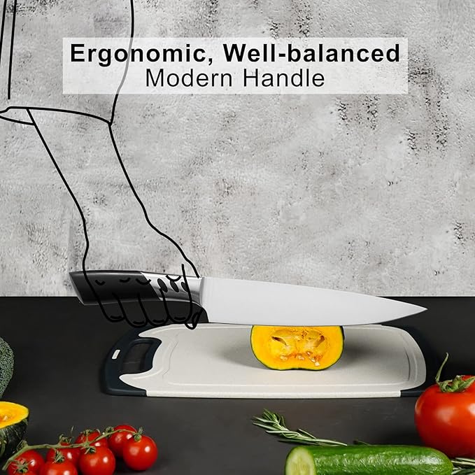 CHUSHIJI 3PCS kitchen knives set,kitchen knives,high carbon Stainless Steel Knife Set,8 Inch Chef Knife set,7 Inch Santoku Knife,5 Inch Utility Knife for BBQ or gifts
