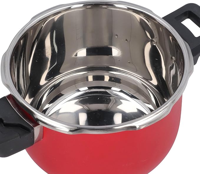 Pressure Cooker, Pressure Soup Pot Efficient Multifunctional High Temperature Safe Easy To for Kitchen (6L)