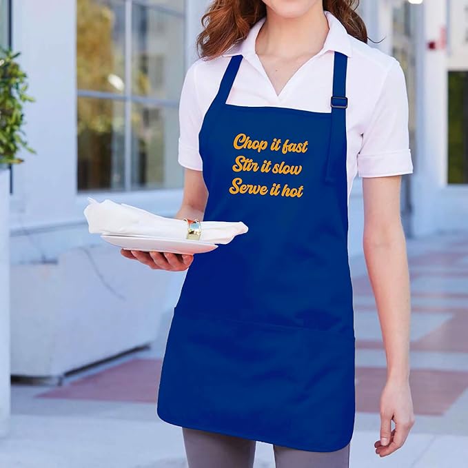 Custom Text Cooking & BBQ Apron – Personalized Chef or Grill Gift – Medium Length (1-3 Lines)