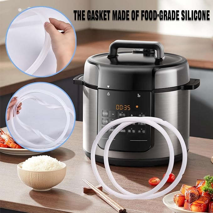 13 PCS sealing ring 8 qt,for Duo Plus 8 Quart Electric pressure cooker valve Replacement Parts with Include silicone gasket Steam Release Valve Float Valve Anti-Block Shield Condensation Collector
