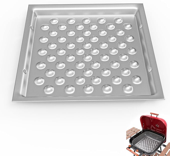 Carbon Steel Ash Pan for Americana Walk-A-Bout, Swinger, Sizzler, and Traveler Charcoal Grills, Replacement Parts for 1040.8.001,1 Pack
