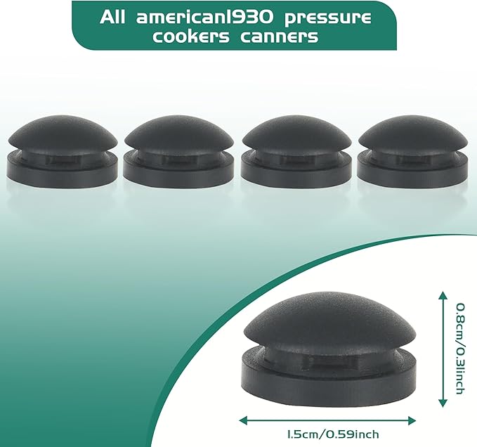 Pressure Cooker Plug Rubber Safety Device That Automatically Vents Steam Fits (1930 - Overpressure Plug) Pressure Cookers/Canners Parts