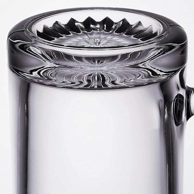 Glass Beer Mug Freezer Safe, 26 oz Mug Beer Stein with Handle, Large