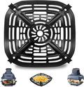 GCQ Air Fryer Grill Pan for Ninja Crispi Air Fryer FN101GY, Replacement Air Fryer Crisper Plate Grill Plate Tray Accessories with Rubber Bumpers, Dishwasher Safe