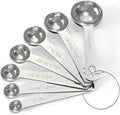 TILUCK Stainless Steel Measuring Spoons Set,Coffee Scoop Spoon,Kitchen Gadgets for Cooking & Baking,Set of (7)