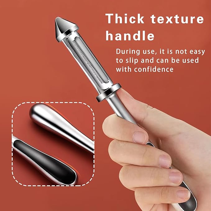 3-in-1 Multifunction Vegetable Peeler, Zinc Alloy Potato Peeler with Stainless Steel Blades, Serrated Peeler & Julienne Slicer, Comfort-Grip Handle for Fruits, Carrots, Cucumber, Kitchen Tools