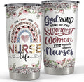 SANDJEST Nurse Tumbler 20oz Stainless Steel Insulated Coffee Travel Mug Cup Gift for Nurses Week, Graduation, Birthday, Christmas
