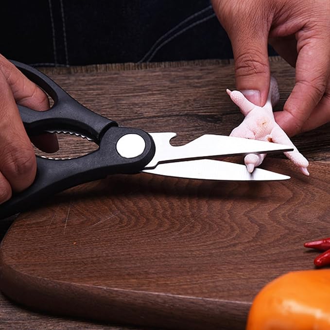 Kitchen Knife Set, 6 Piece Nonstick Ceramic Knife Set Anti-Rust Kitchen Knives with Ergonomic Handles (Black Handle)