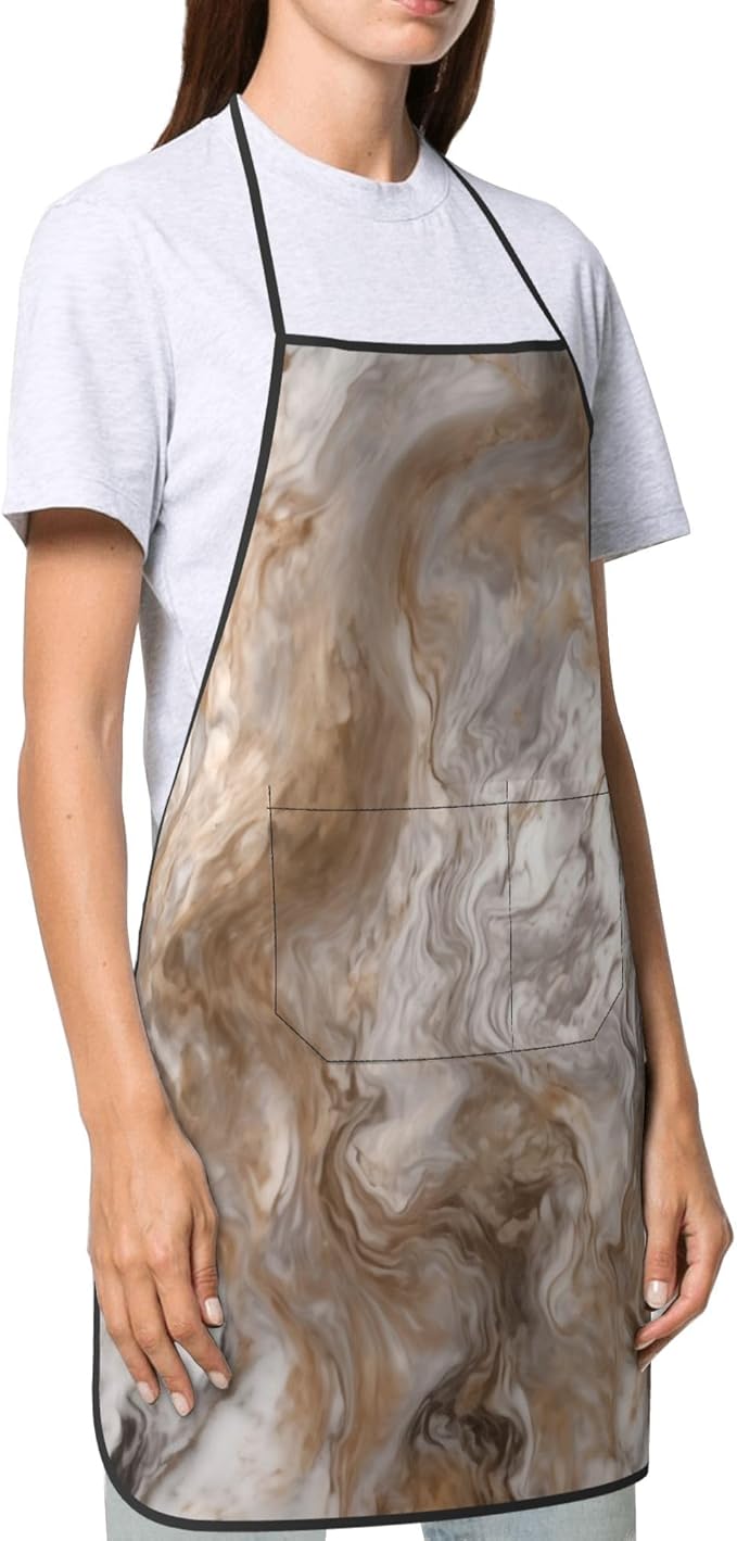 Apron with Pockets for Cooking Chef Kitchen Work Gardening and Salon Size 20.4x28.3 Inch