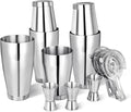 Boston Shaker Cocktail Set Bartender Kit, 12 Pcs Drink Shaker with Strainer Bartending Martini Shaker Tin with 18oz & 28oz Mixed Alcohol Shaker Professional Stainless Steel Bar Tool for Beginner
