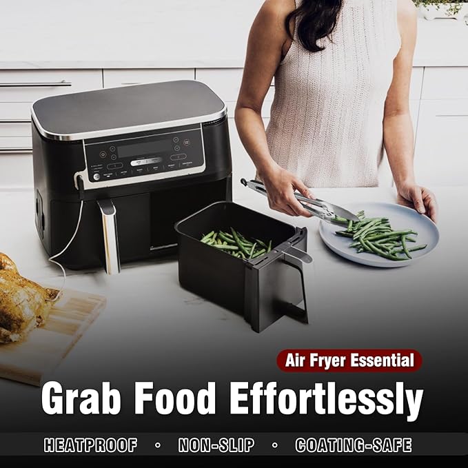 Walfos 17 Inch Extra Long Grill Tongs, Ultimate Stainless Steel BBQ Tongs for Grilling, Cooking, BBQ/Barbecue, Buffet and Turning Food