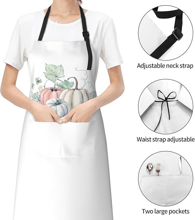 DADABULIU Apron Cooking With Pockets Adjustable Bib For Men Women Waterproof Chef Home Grilling BBQ Drawing