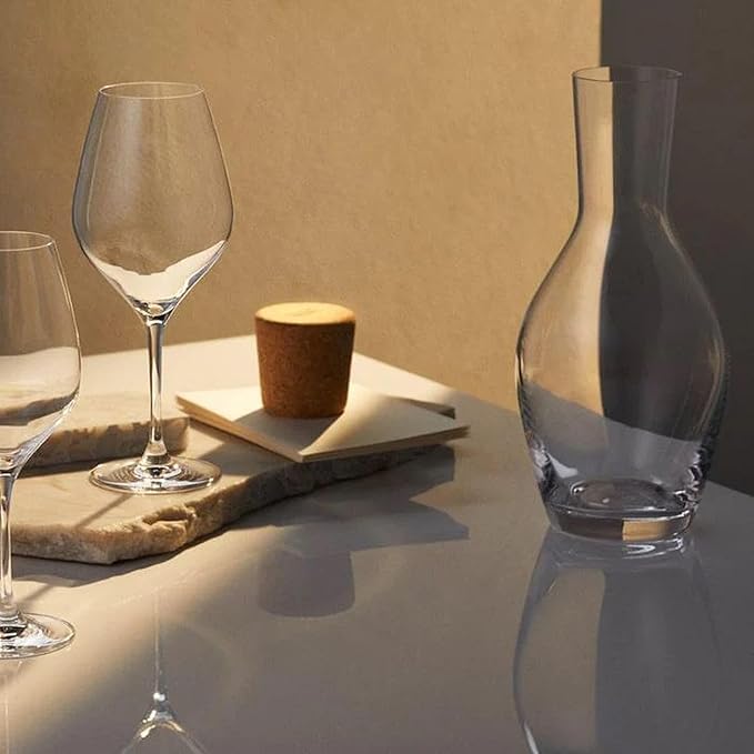 Holmegaard Cabernet Red Wine Glass, Clear, 8.9" H x 3.7" D, 17.6 oz, Set of 6, Designed by Peter Svarrer, Gift Box Included