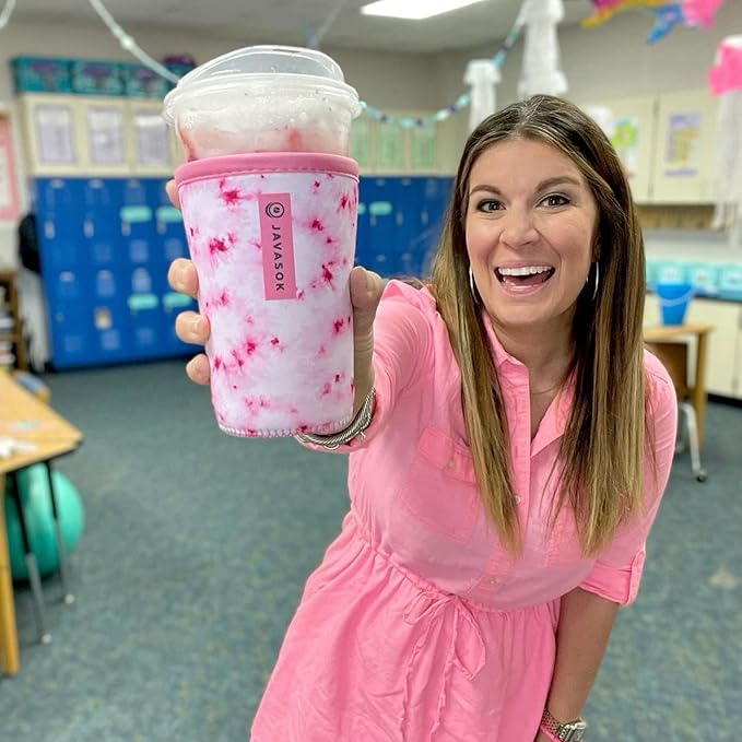 Sok It JavaSok Iced Coffee & Cold Soda Insulated Neoprene Cup Sleeve (Shelf Life, Medium: 22-28oz)