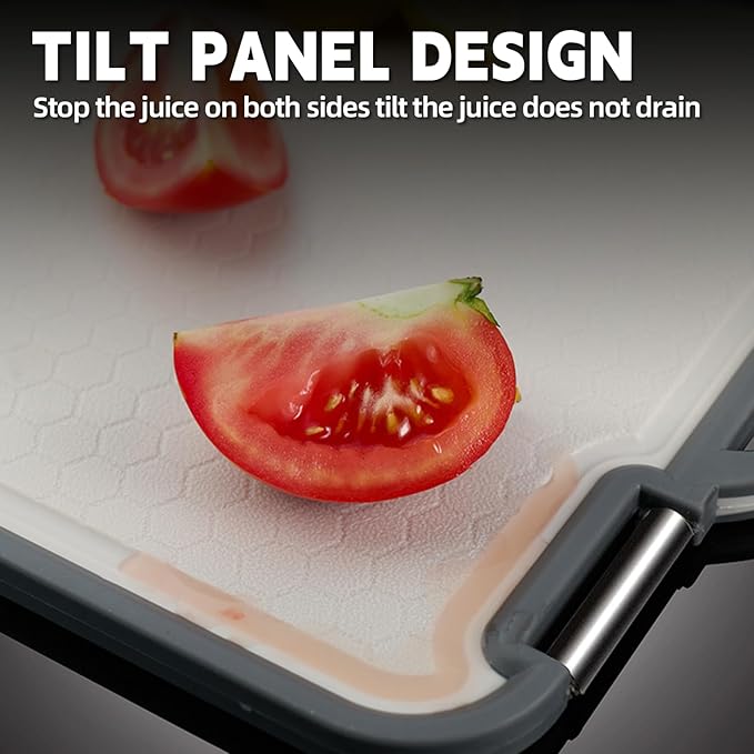 Titanium Cutting Board - 2025 New Upgrade 100% Pure Titanium Cutting Boards for Kitchen Double Sided Titanware Cutting Board,Hygiene Durable Dishwasher Safe Chopping Board (11.8x15.6)