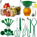 Kalolary Kitchen Canning Starter Kit - 19PCS Supplies with Rack, Tong, Funnel, Jar Lifter for Fruits, Vegetables & Pickle