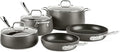 All-Clad HA1 Hard Anodized Nonstick Pots and Pans Set Non Stick Cookware Sets, Oven Broiler Safe 500F, Black